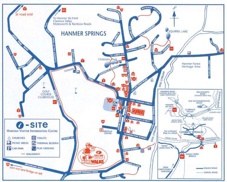 map of hamner springs