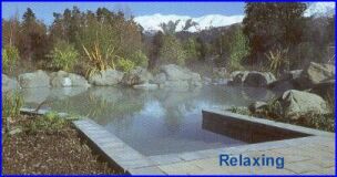 relax in the hot pools