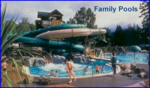 waterslides and fun activities for the kids